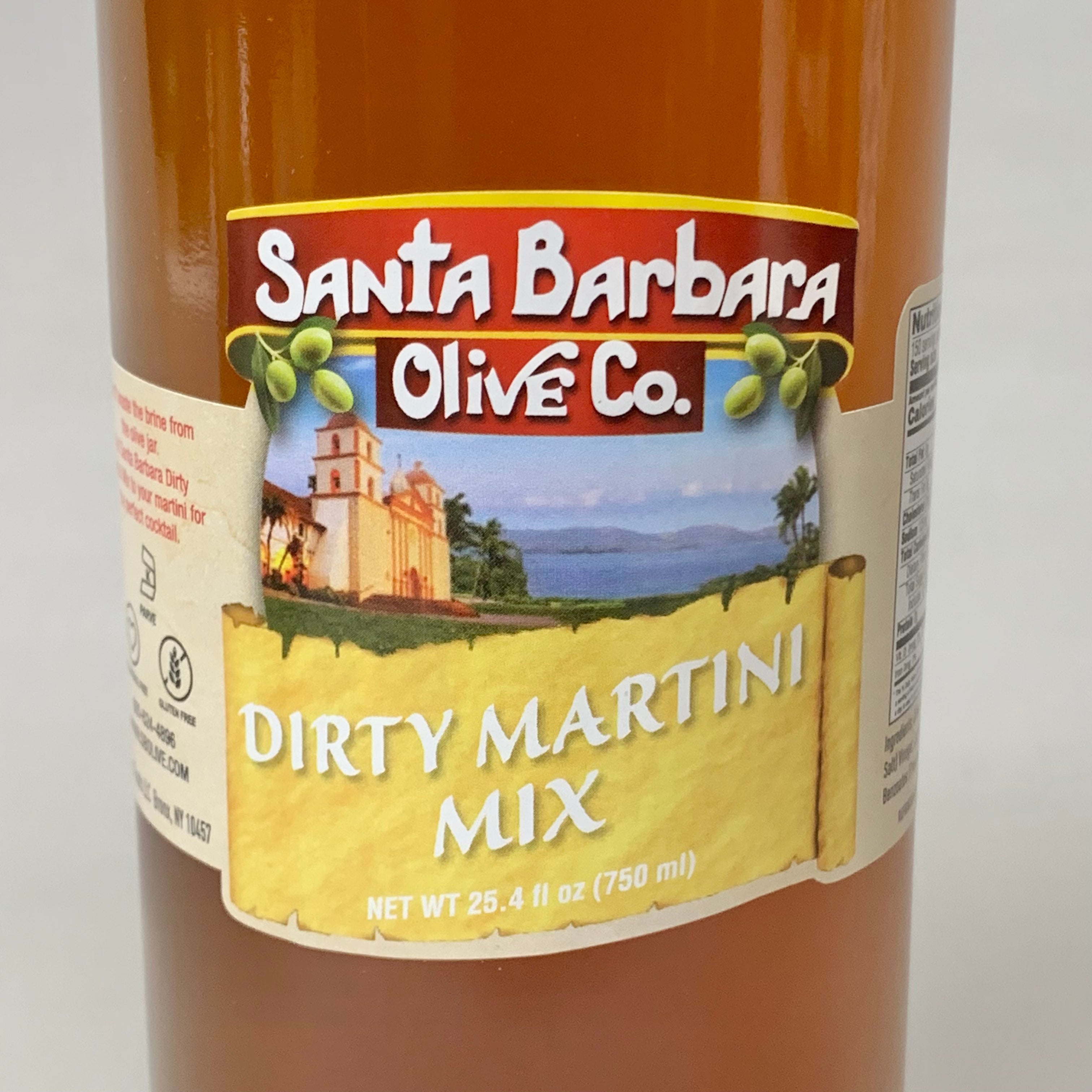 ZA@ SANTA BARBARA OLIVE CO Dirty Martini Mix 6-Pack 25.4 fl oz BB 03/24 55-200-30 (New) E