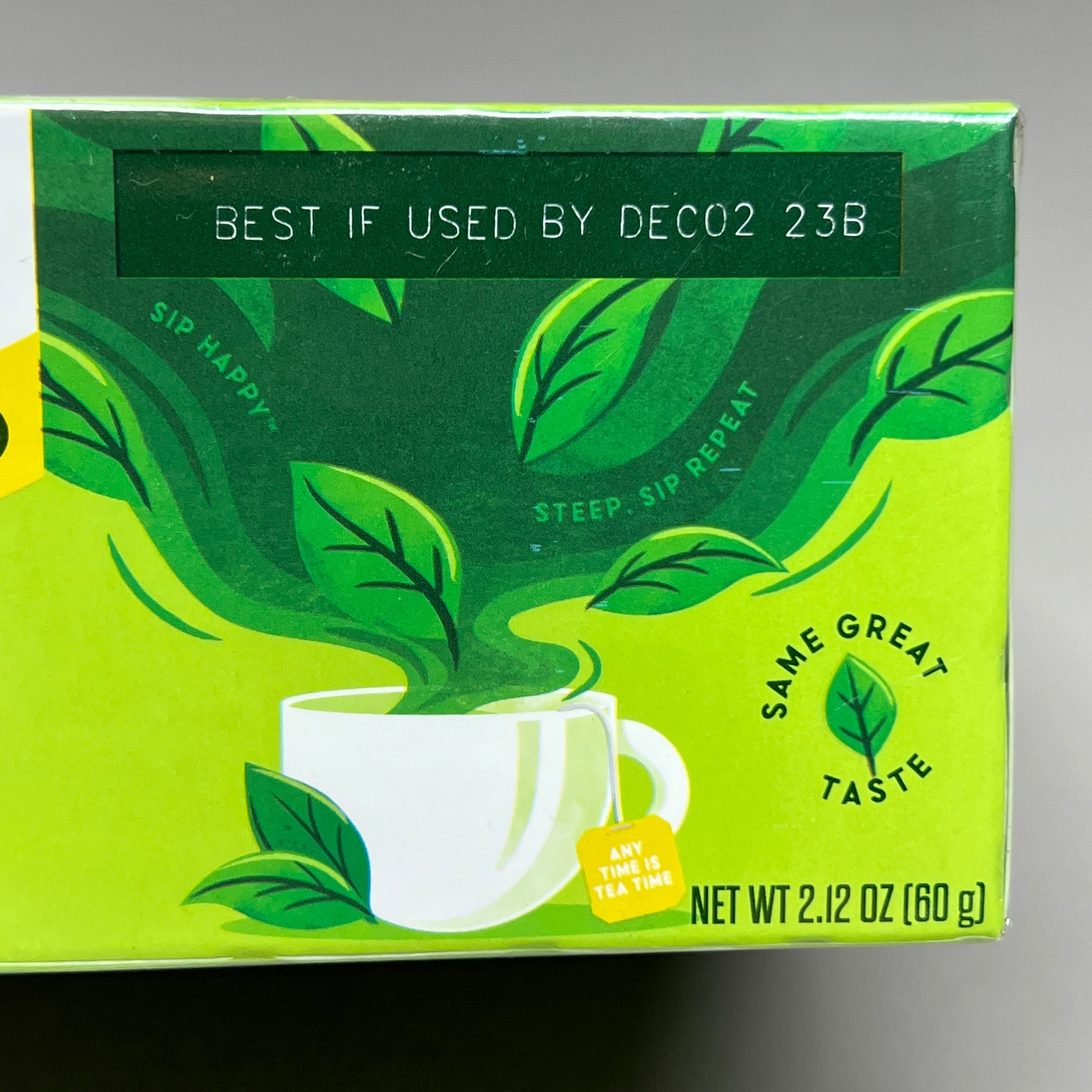 ZA@ SALADA Decaffeinated Classic Green Tea 40 Count Bags BB Dec 2023 (AS-IS) F