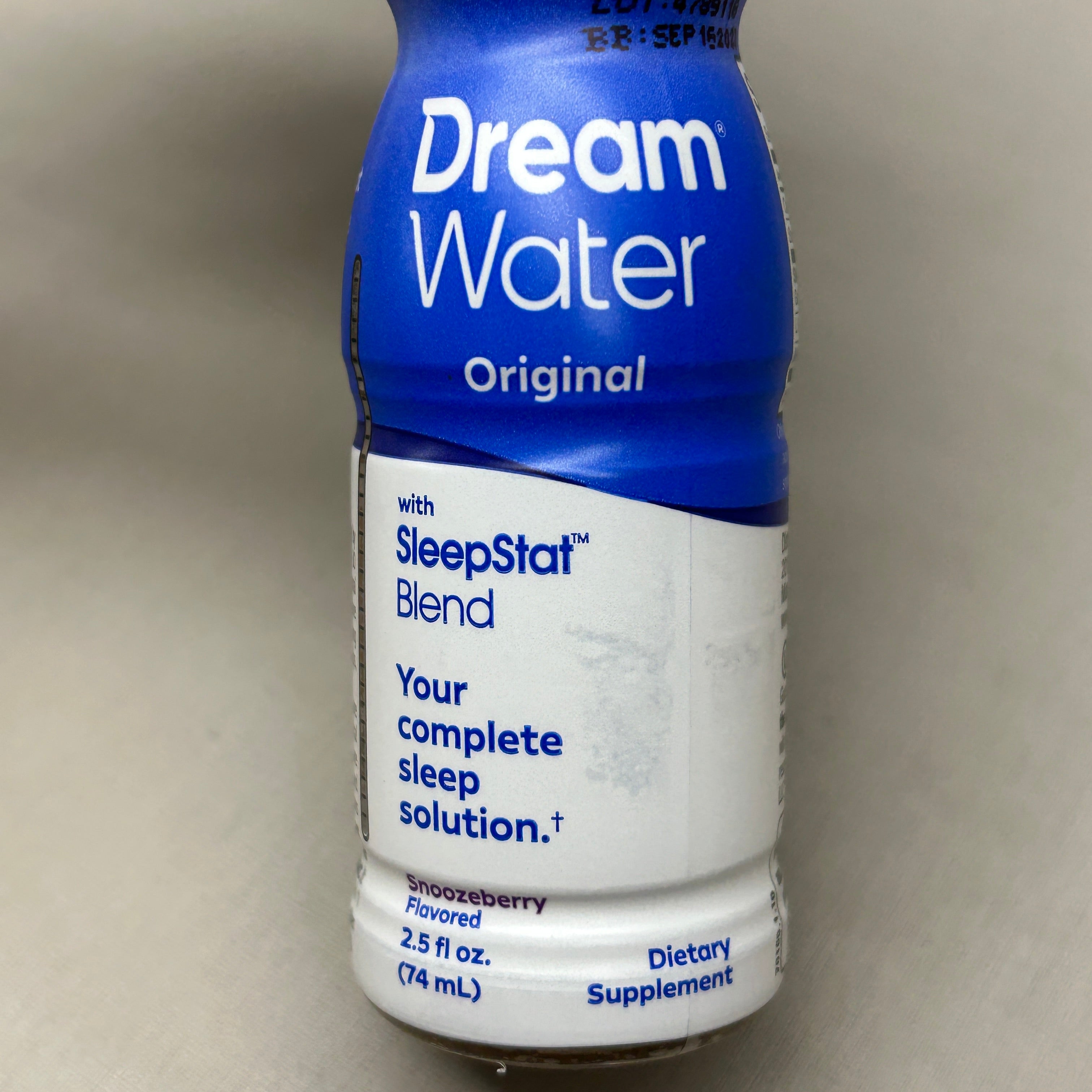 z@ DREAM WATER 12-PACK! Sleep and Relaxation Shot Snoozeberry 2.5 fl oz BB 09/23 (New) D