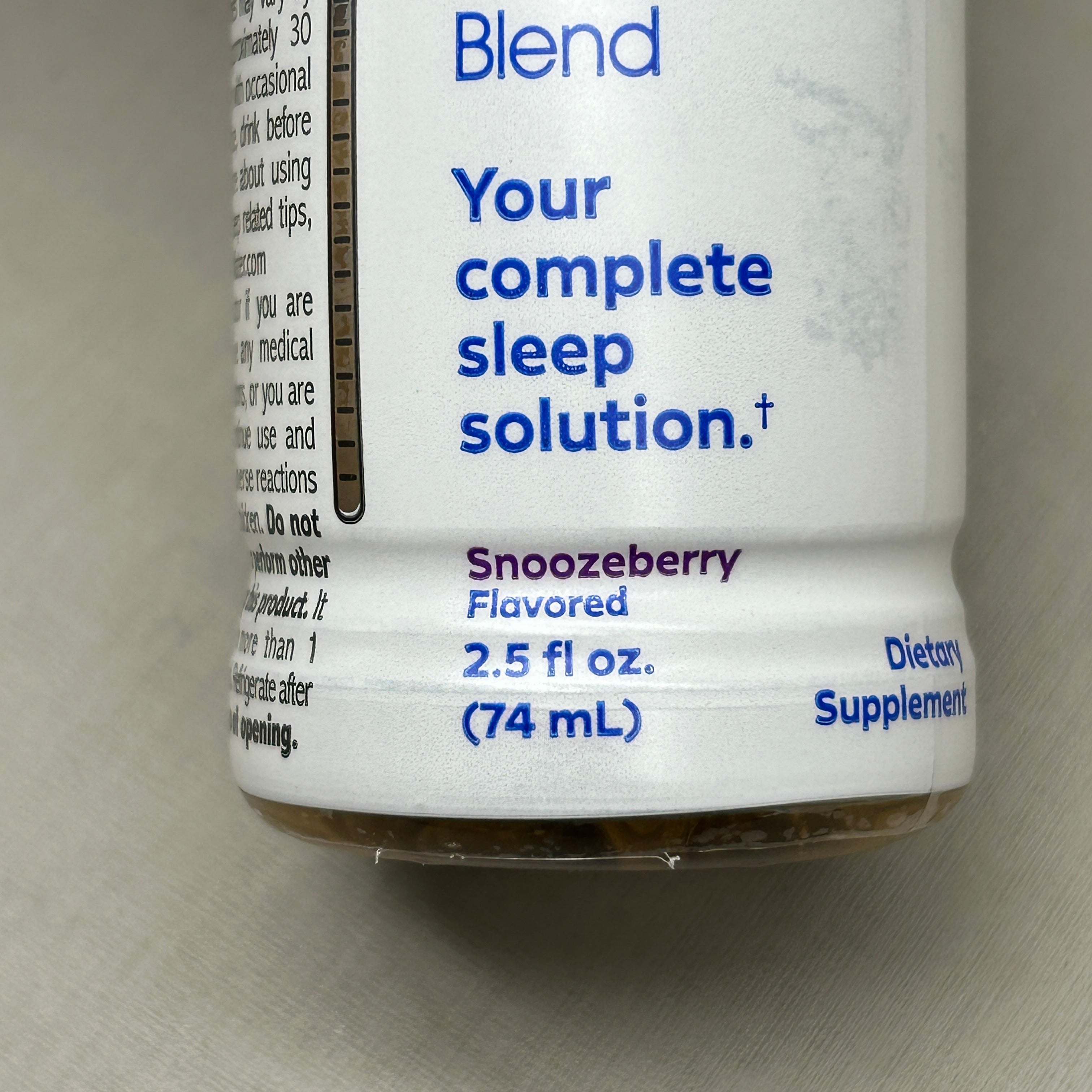 z@ DREAM WATER 12-PACK! Sleep and Relaxation Shot Snoozeberry 2.5 fl oz BB 09/23 (New) D