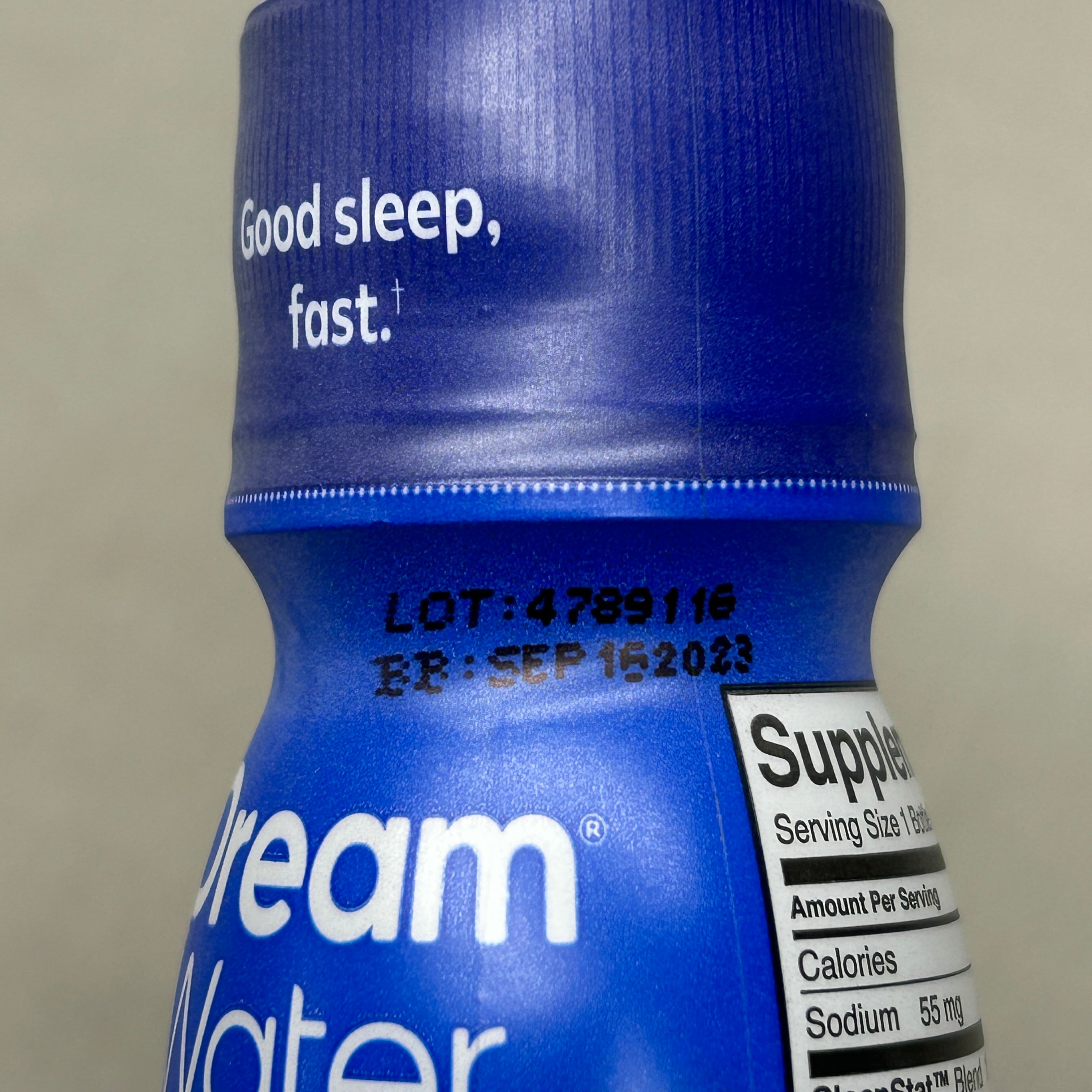 z@ DREAM WATER 12-PACK! Sleep and Relaxation Shot Snoozeberry 2.5 fl oz BB 09/23 (New) E