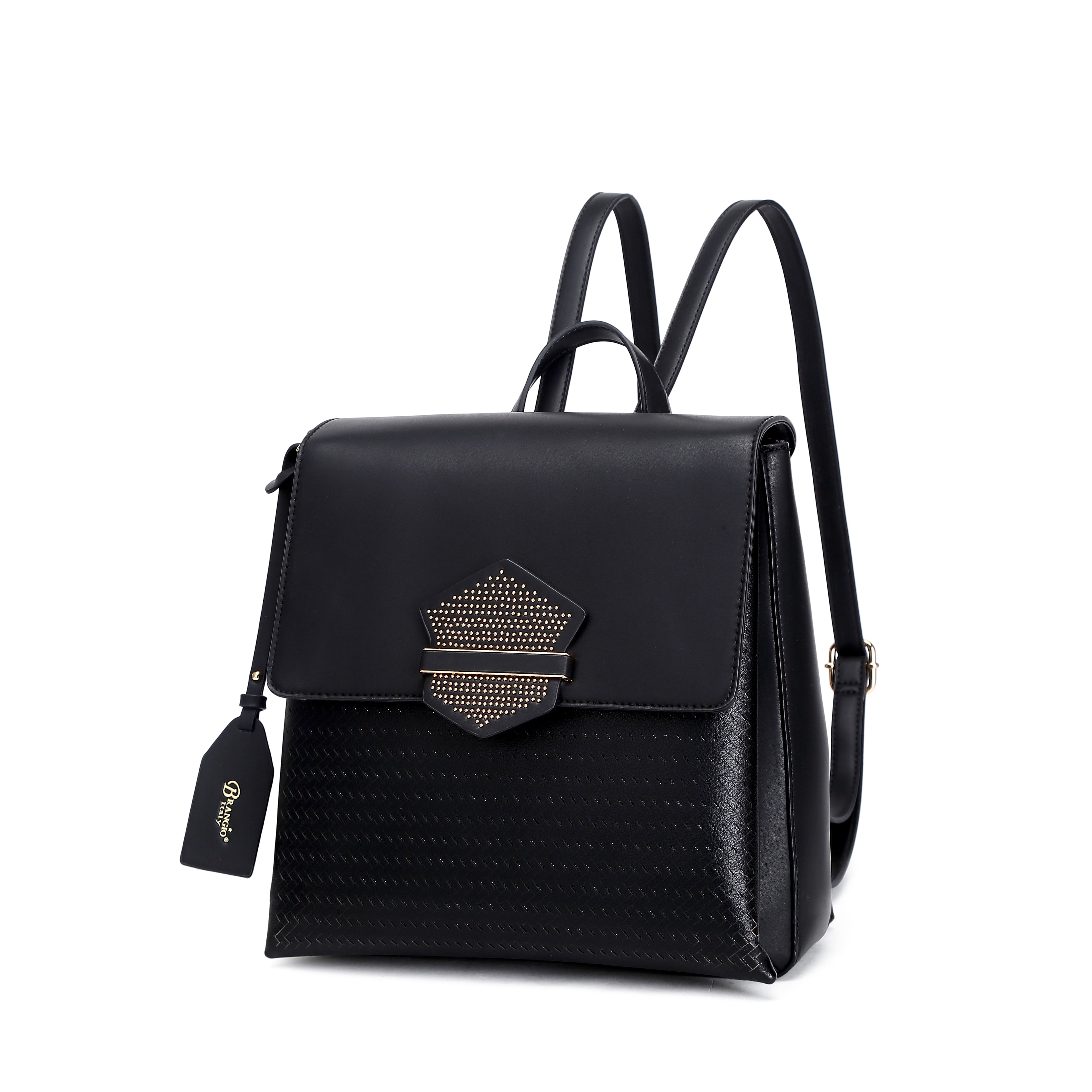 Metallic Minimal Modern Luxury Backpack for Work Travel Gift