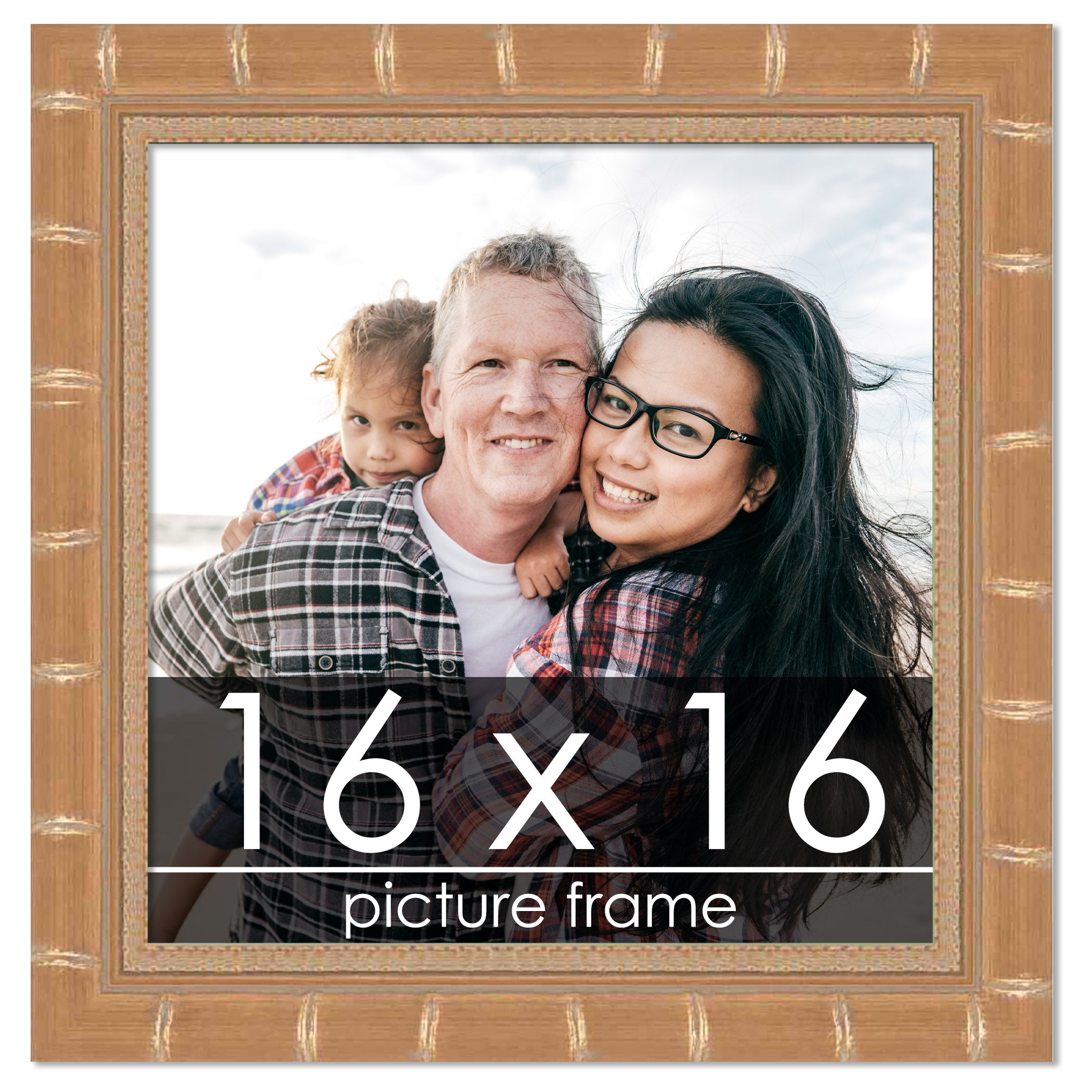 Bamboo Gold Wood Picture Frame