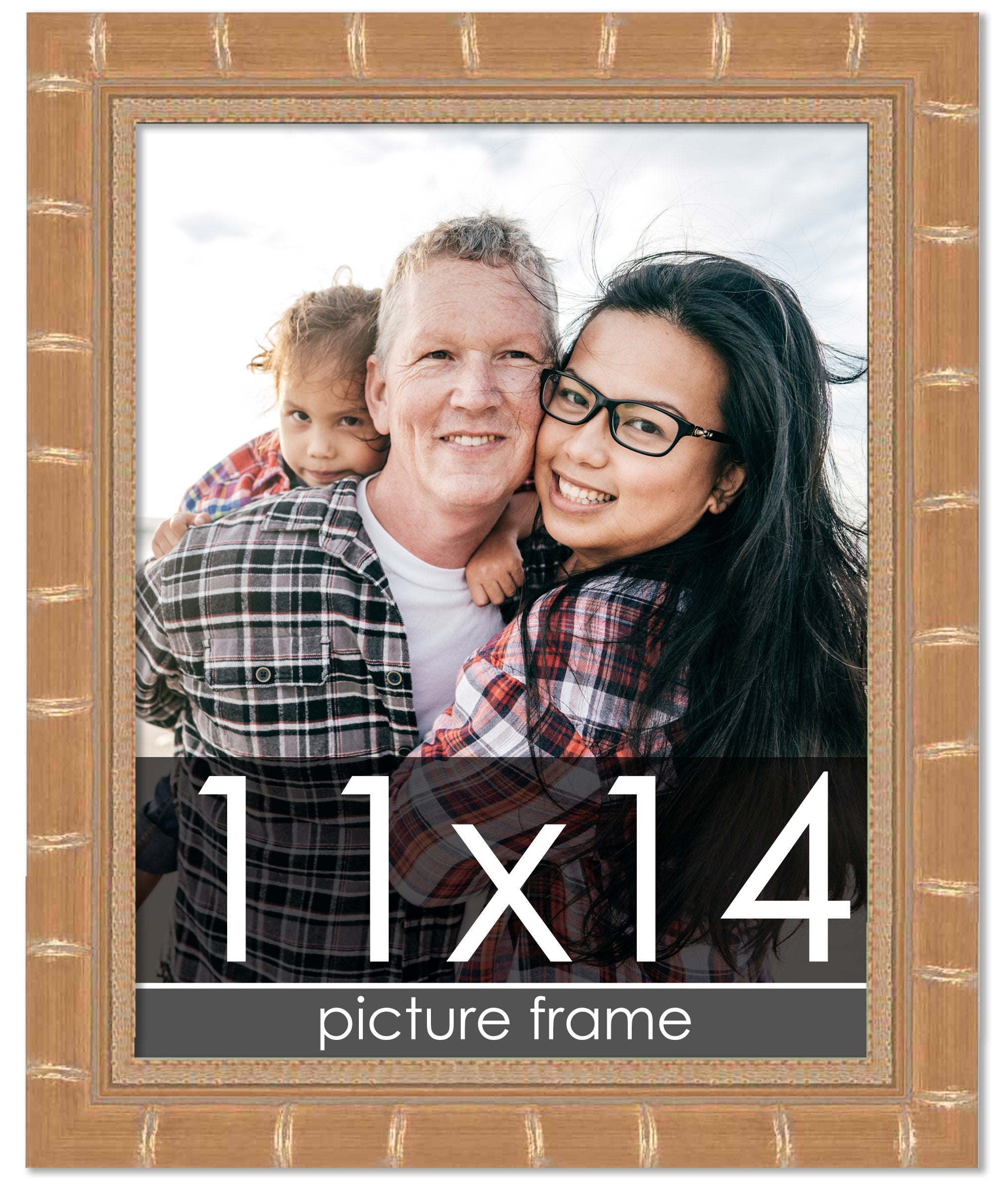 Bamboo Gold Wood Picture Frame