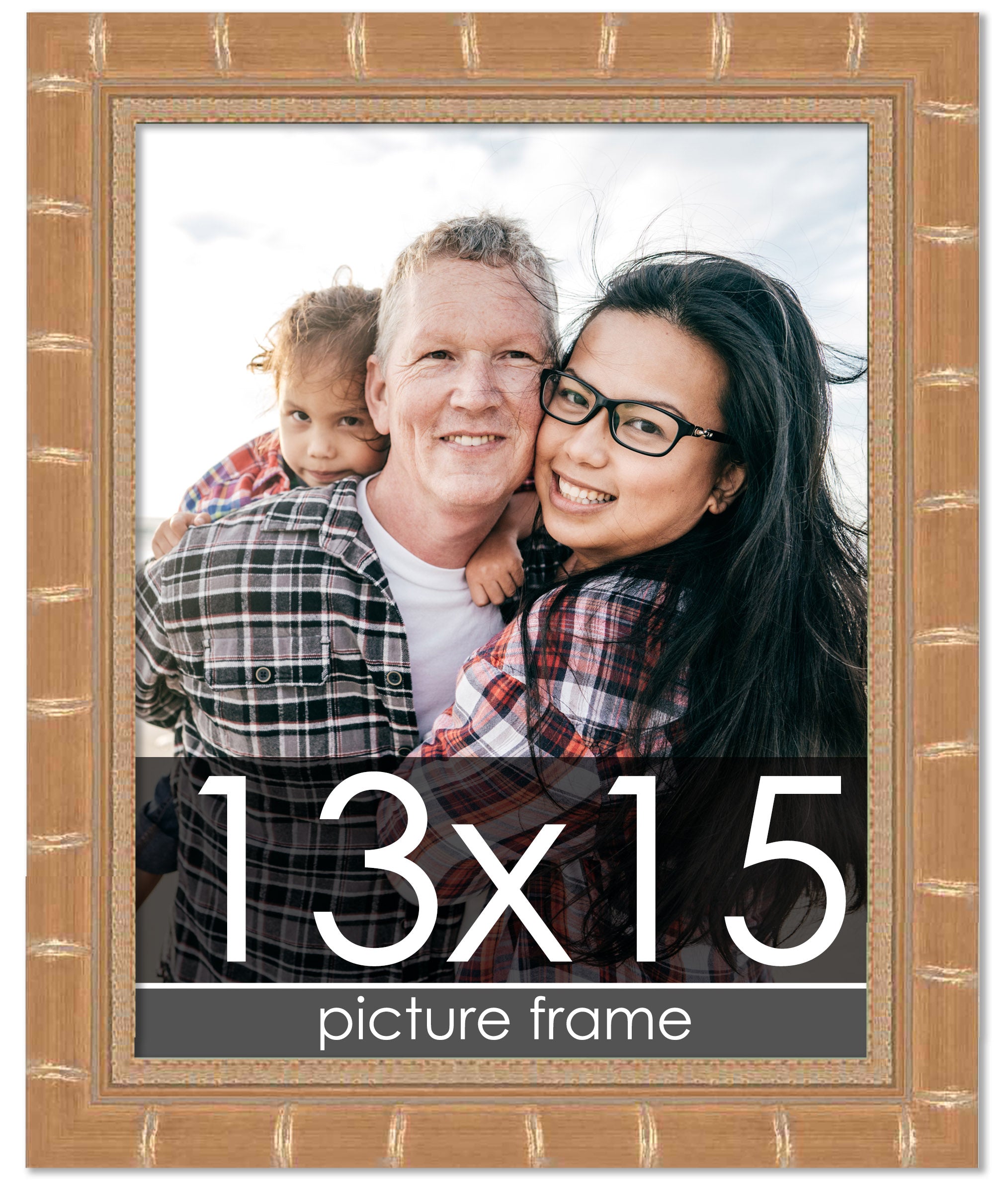 Bamboo Gold Wood Picture Frame