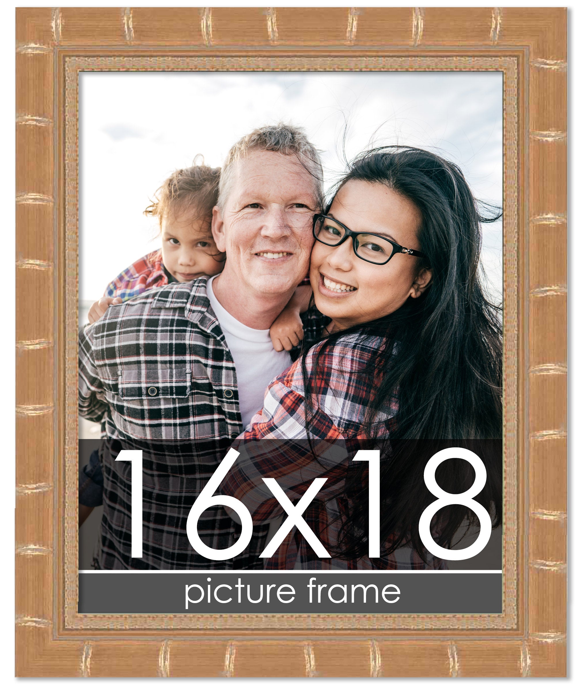 Bamboo Gold Wood Picture Frame