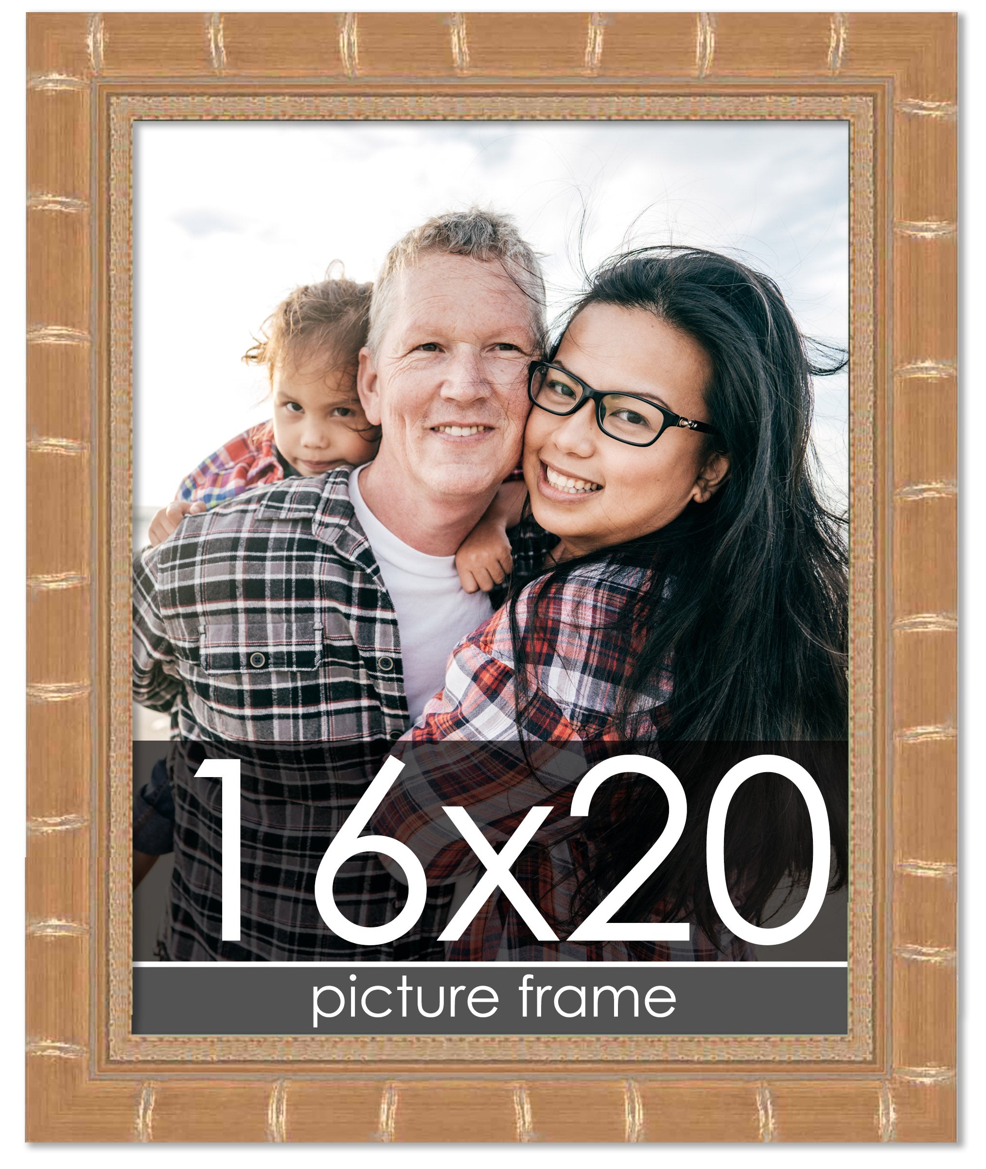 Bamboo Gold Wood Picture Frame