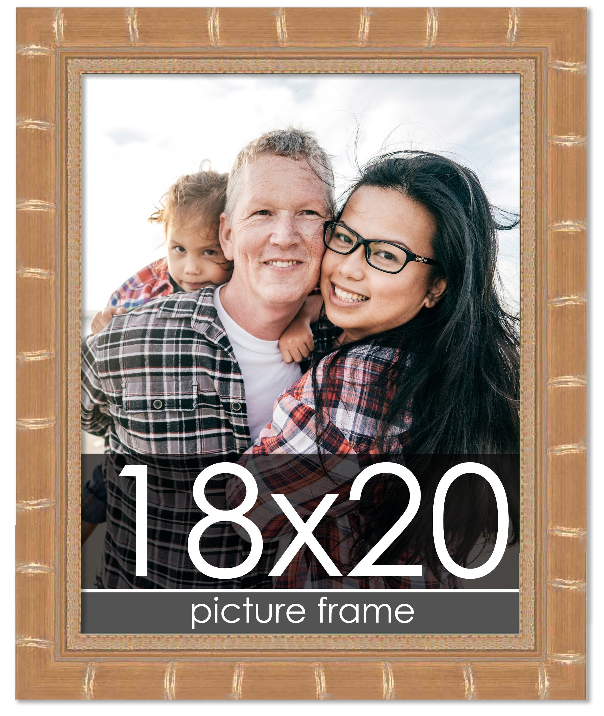 Bamboo Gold Wood Picture Frame