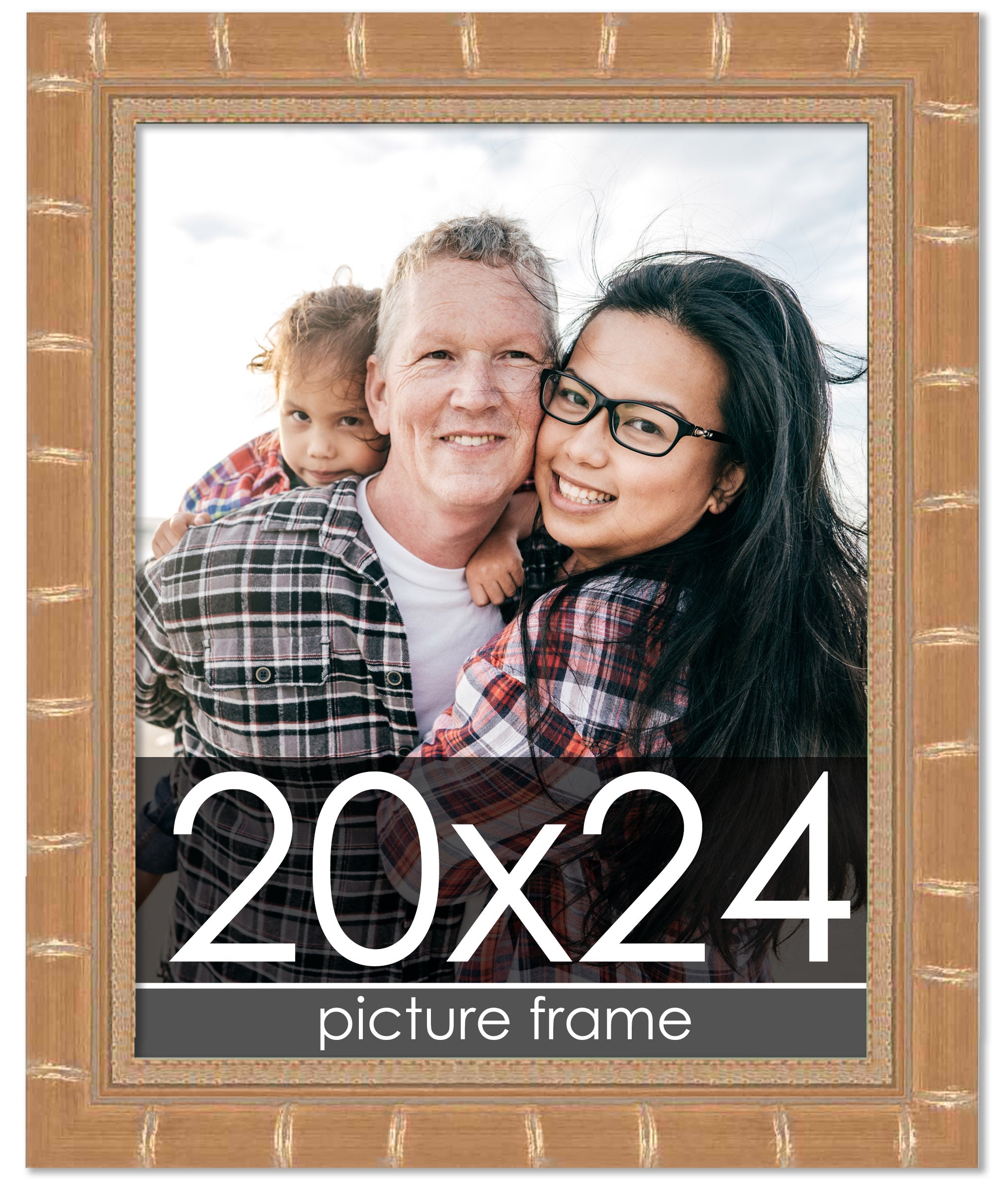 Bamboo Gold Wood Picture Frame