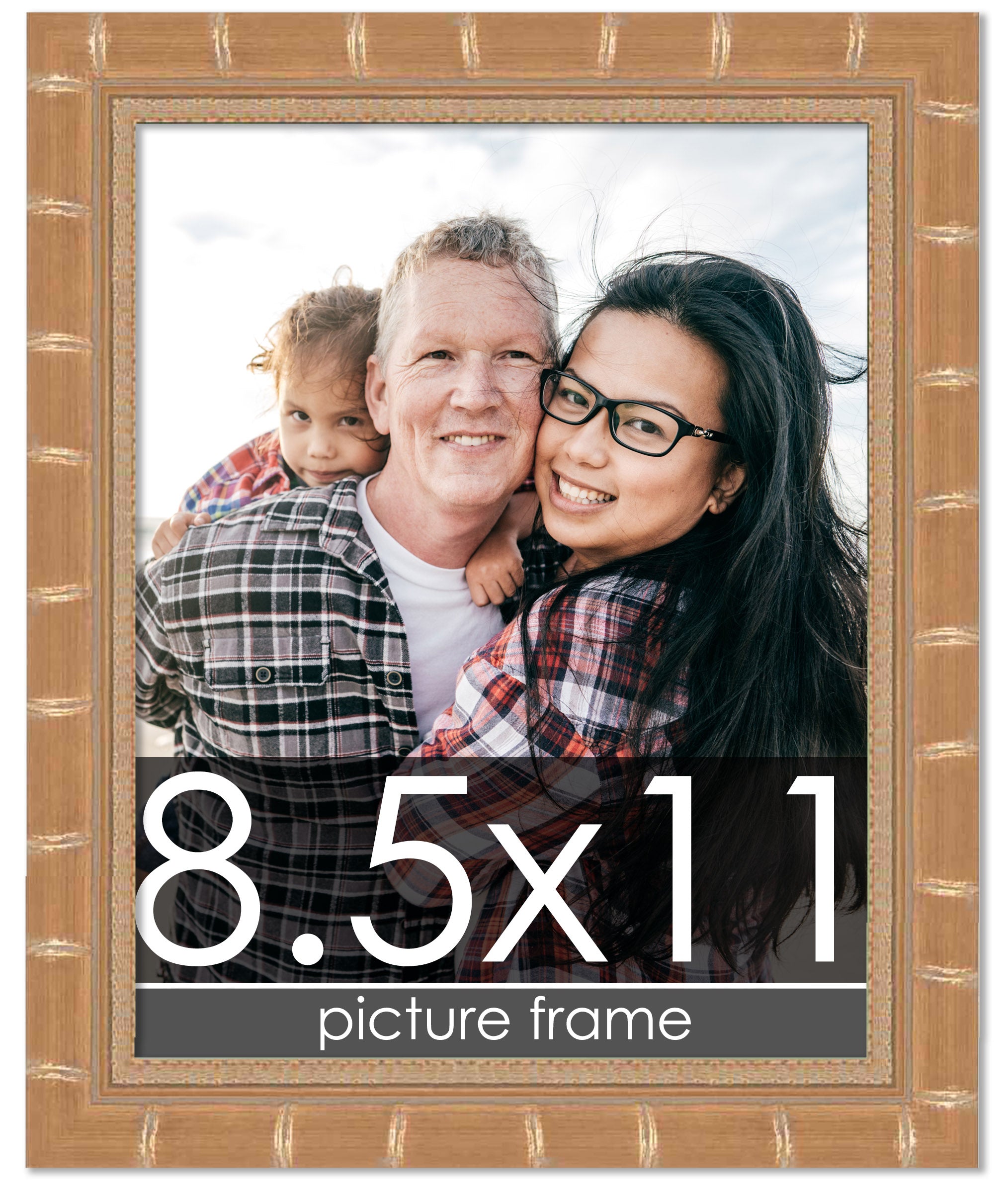 Bamboo Gold Wood Picture Frame