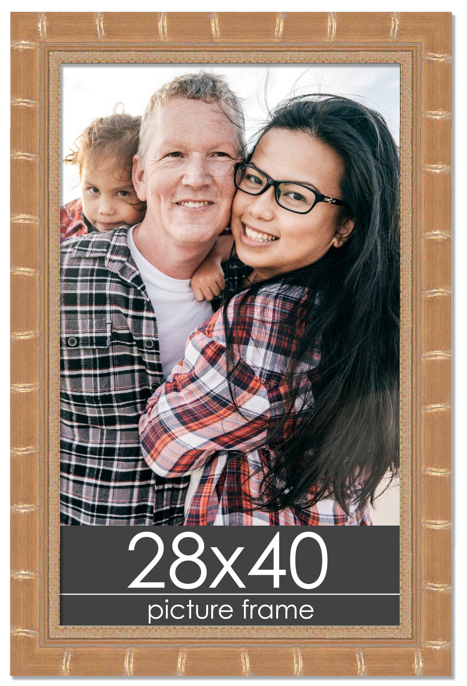 Bamboo Gold Wood Picture Frame