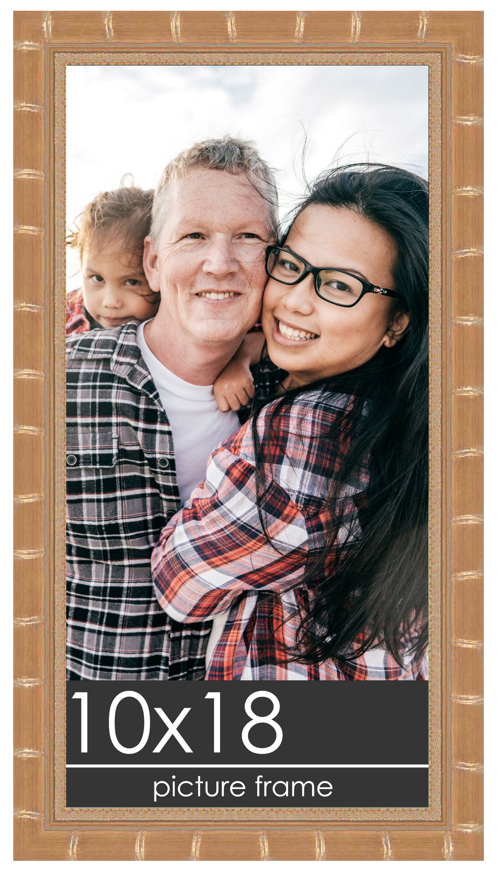 Bamboo Gold Wood Picture Frame