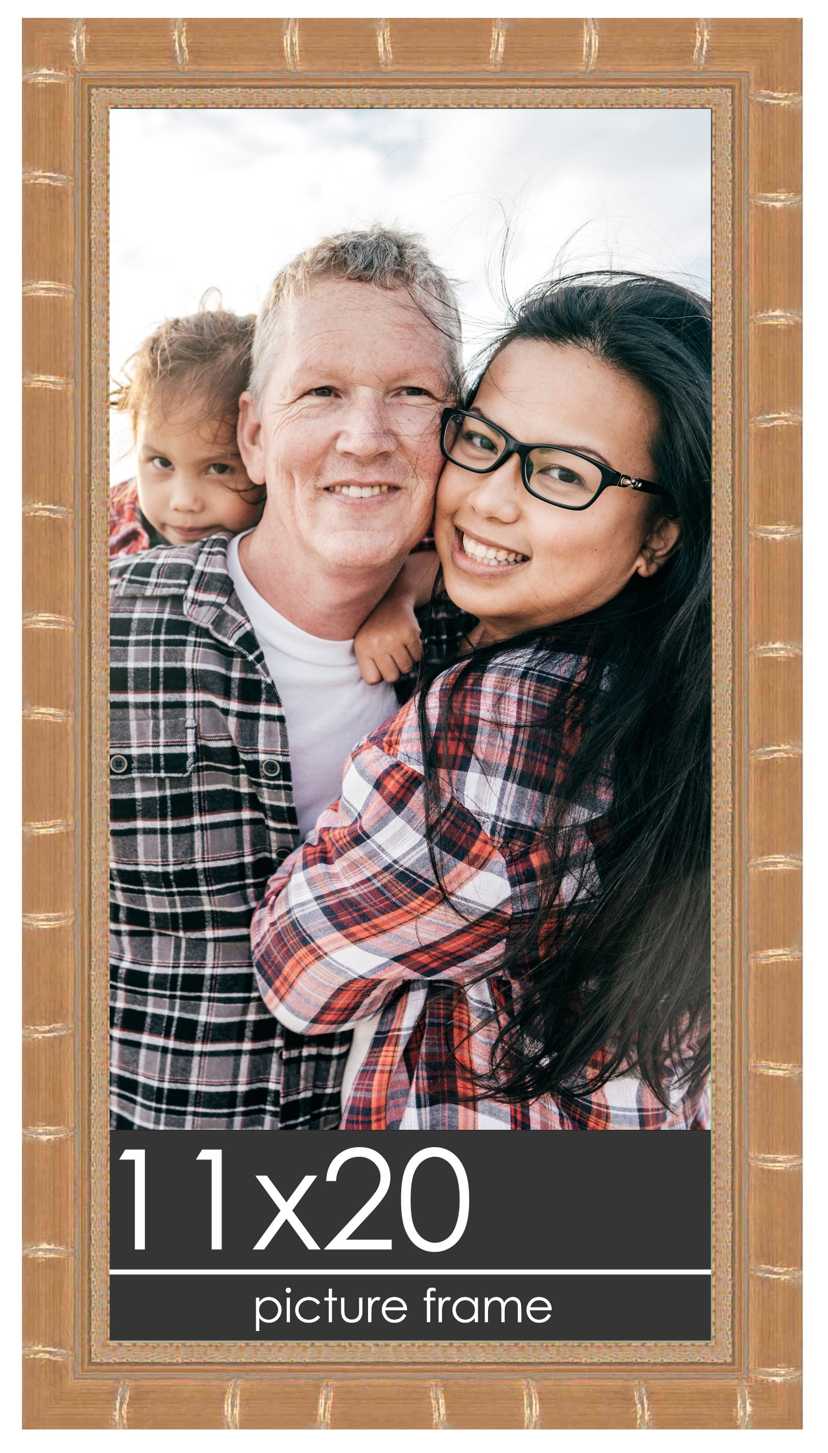 Bamboo Gold Wood Picture Frame