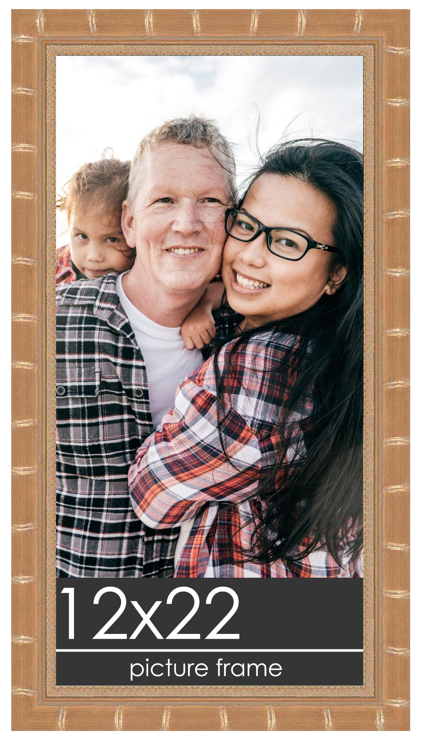 Bamboo Gold Wood Picture Frame