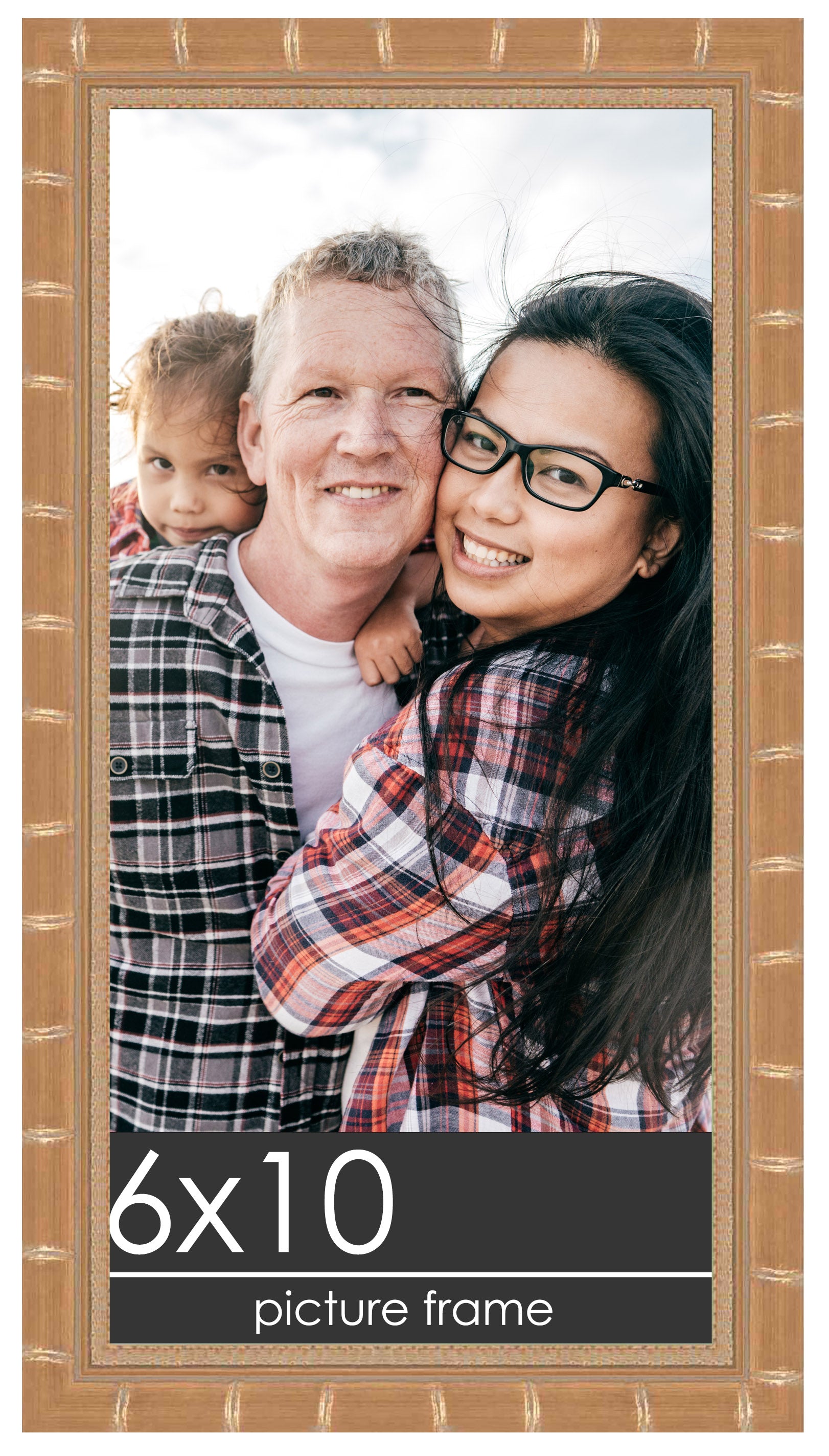 Bamboo Gold Wood Picture Frame