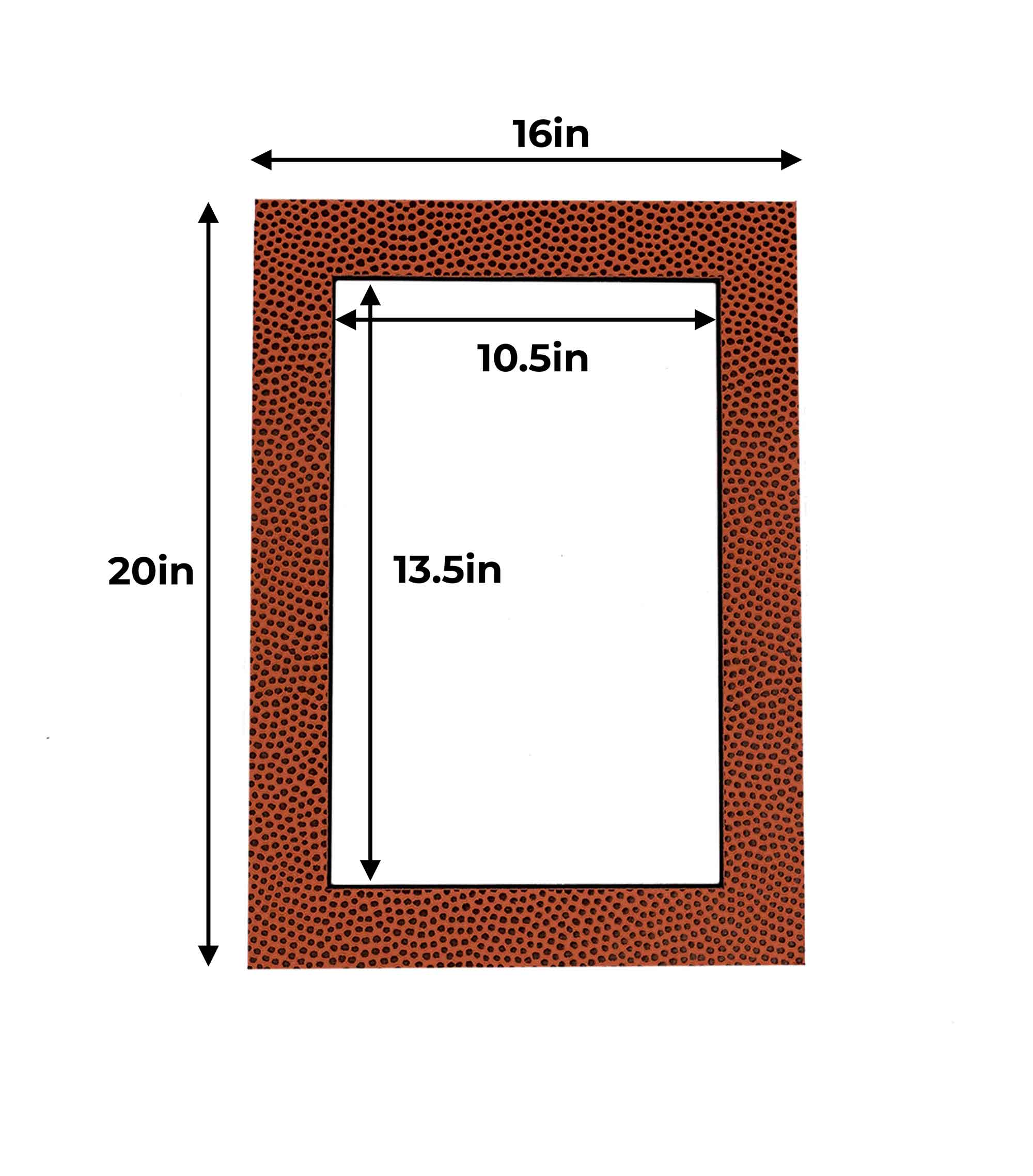 Football Texture Precut Acid-Free Matboard