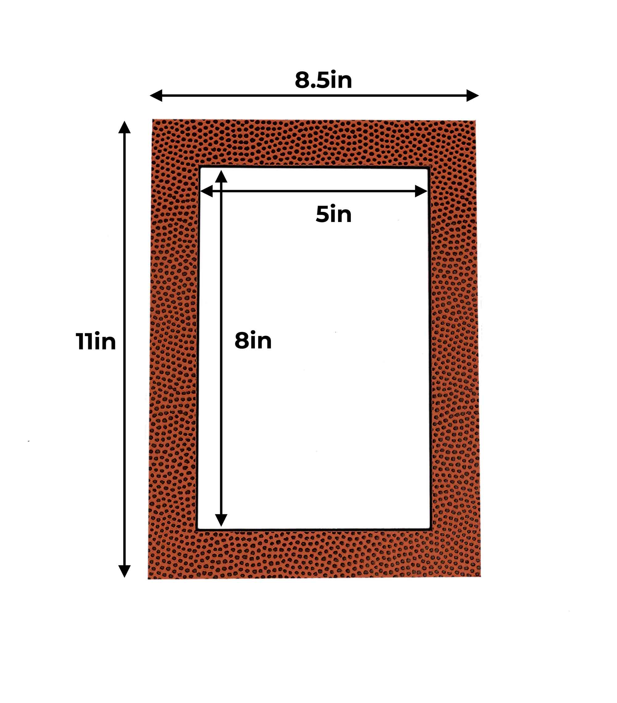 Football Texture Precut Acid-Free Matboard