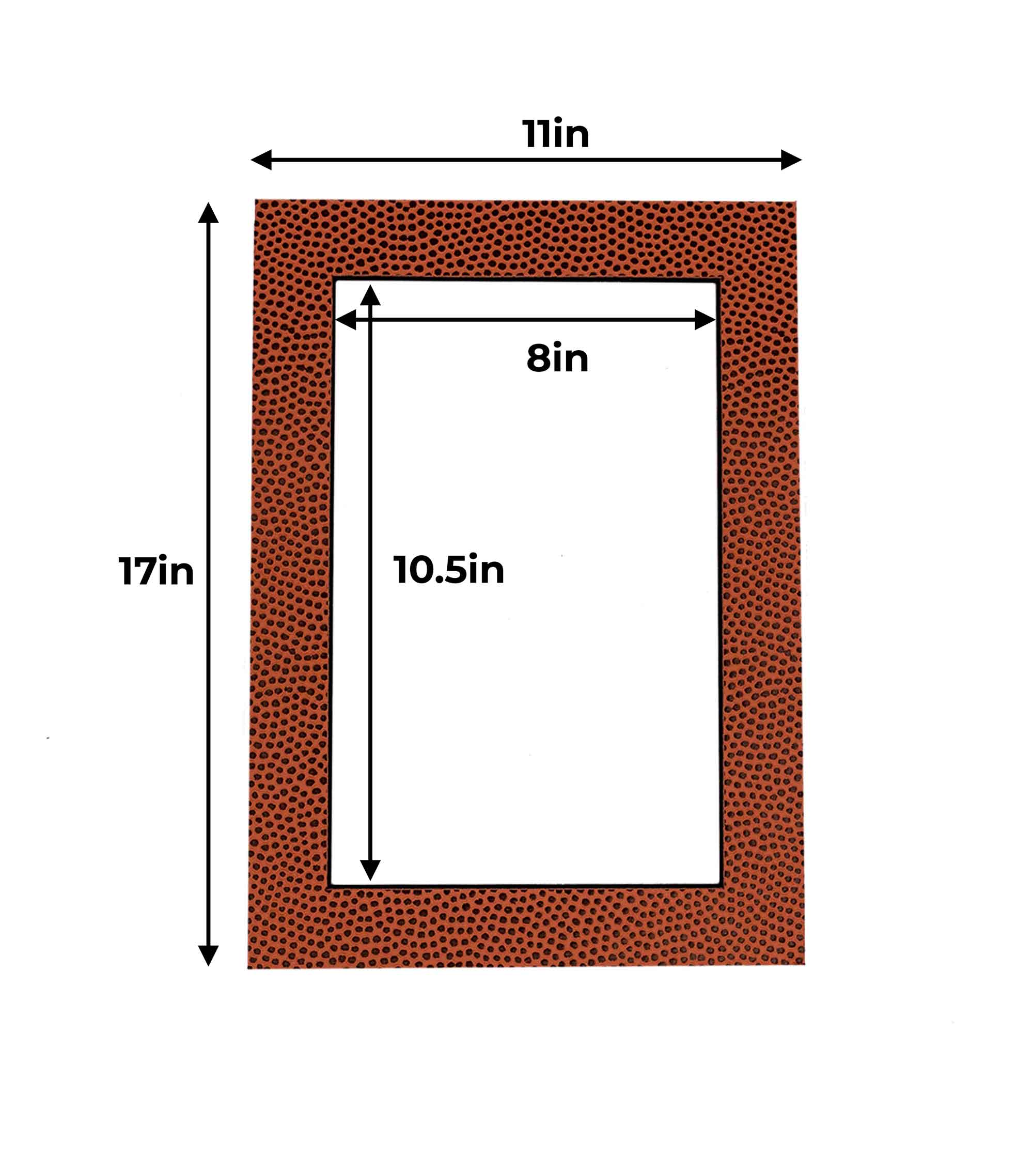 Football Texture Precut Acid-Free Matboard