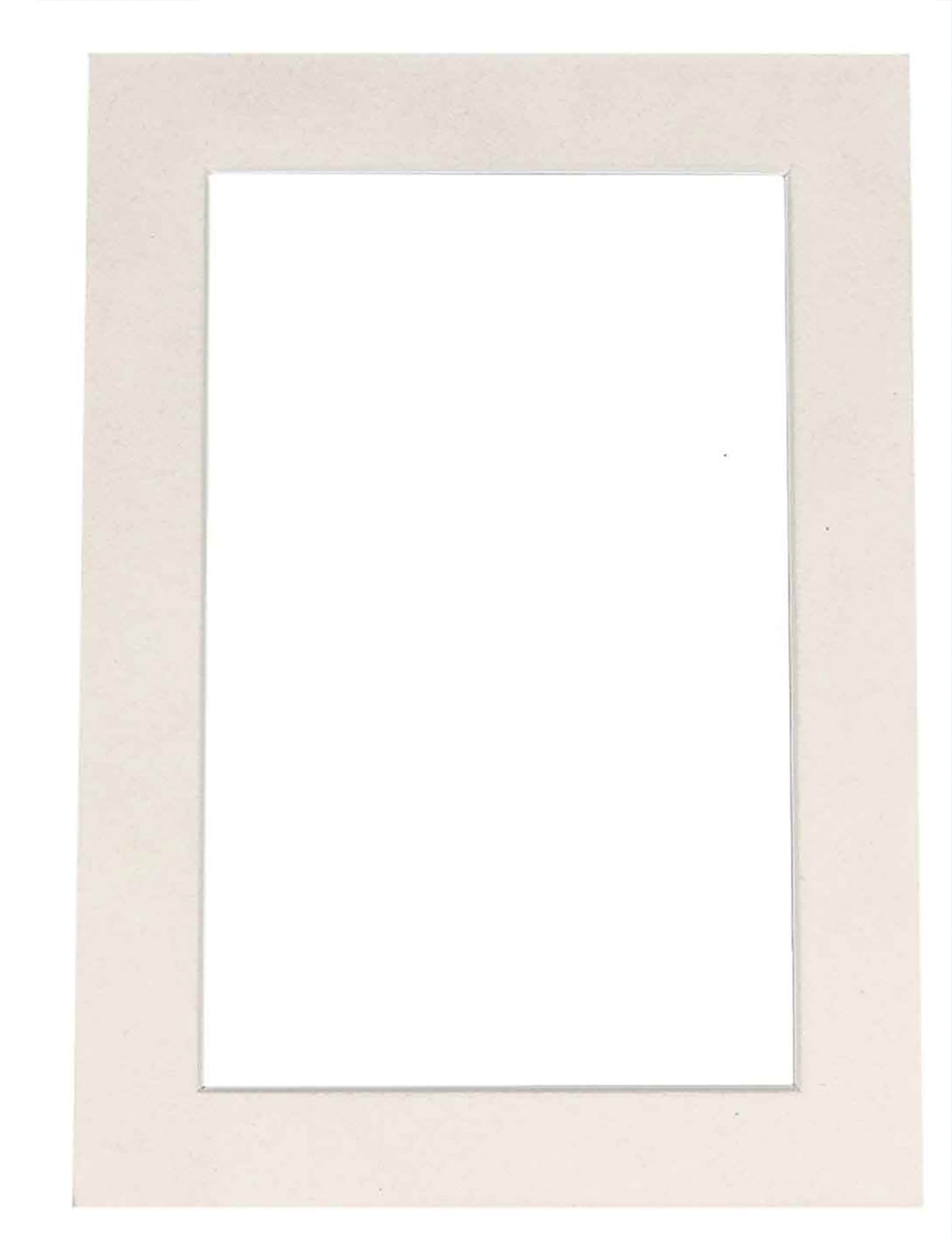 White Suede Precut Acid-Free Matboard Set with Clear Bag & Backing