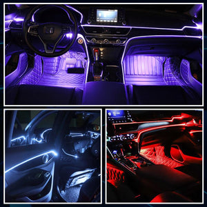 Lumière d'ambiance LED automobile 4 en 1