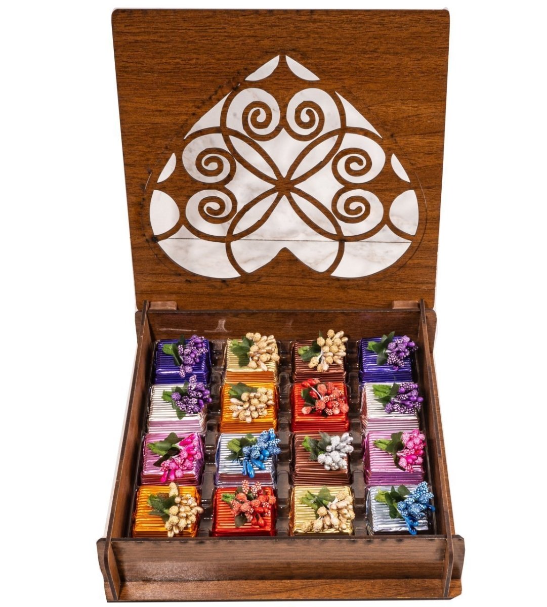 Tatbak | Chocolates in Carved Wooden Box