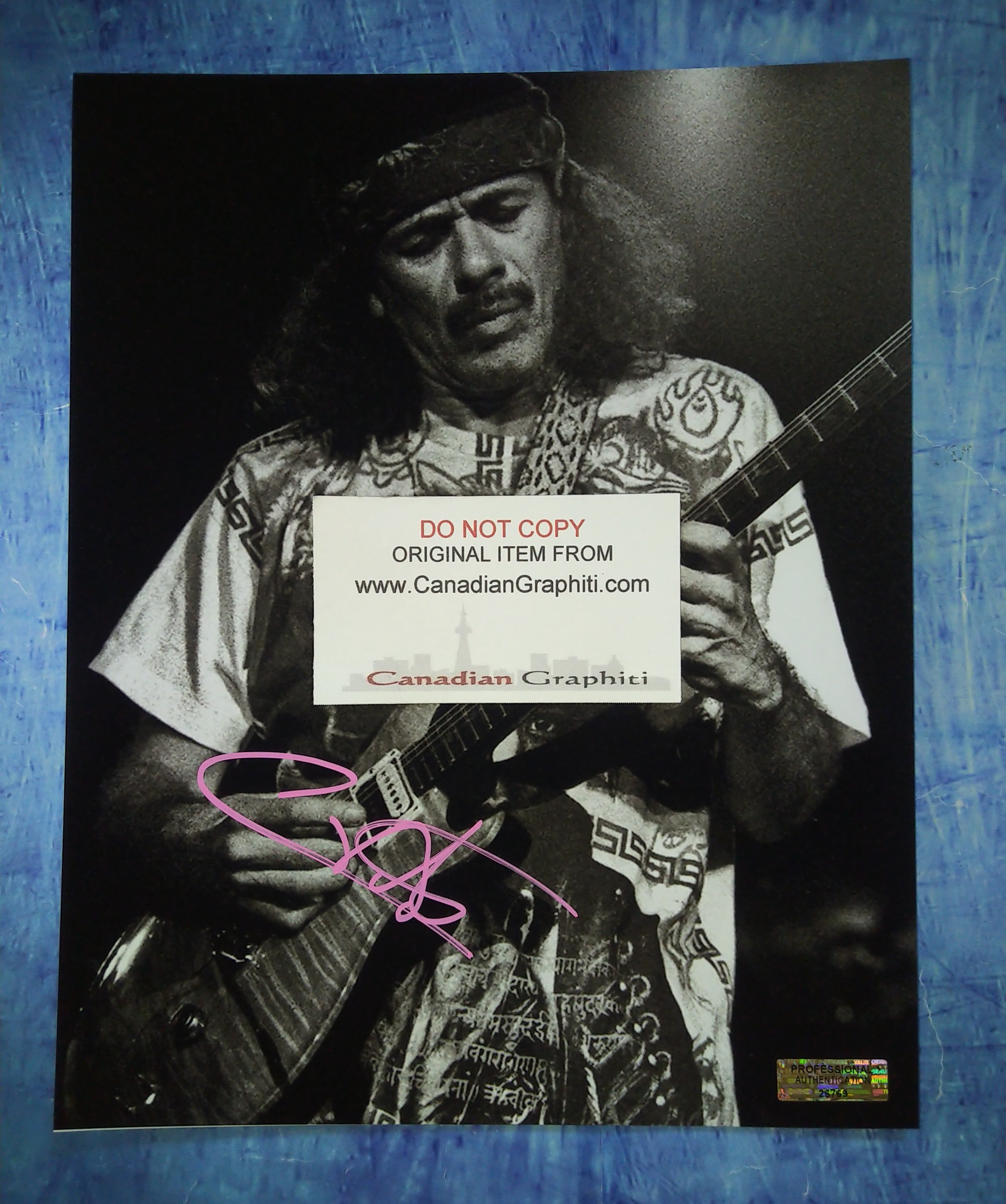 Carlos Santana Hand Signed Autograph 8x10 Photo COA