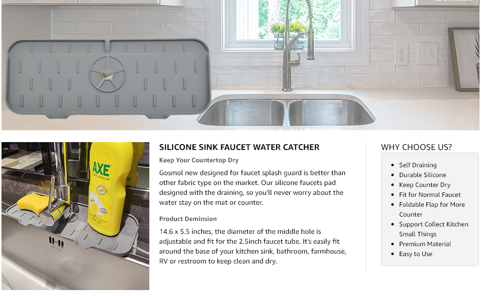 faucet mat