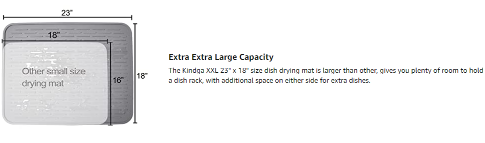 Extra Large Dish Draining Mat