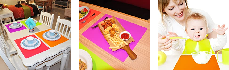 Silicone Placemat for Dining Kitchen Table