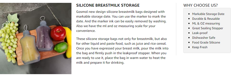 breastmilk bag