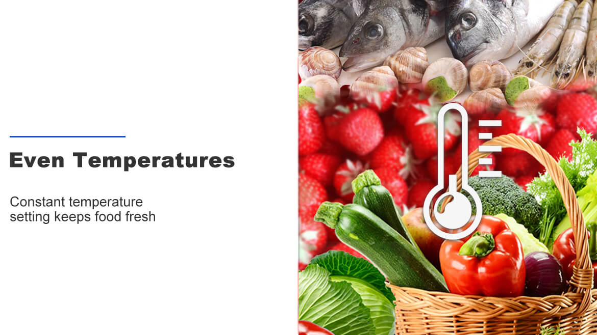Smad appliances - Even Temperatures, Constant Temperature Setting Keeps Food Fresh.