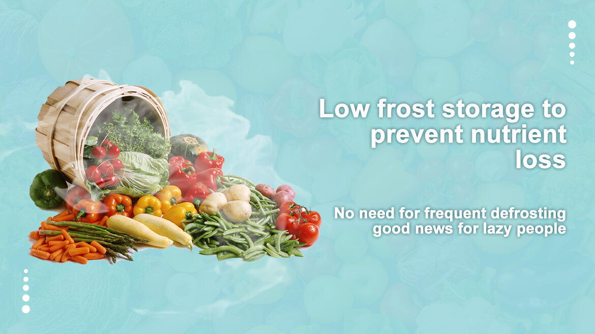 Smad appliances freezer - low frost storage prevents nutrient loss and eliminates frequent defrosting, great news for the lazy