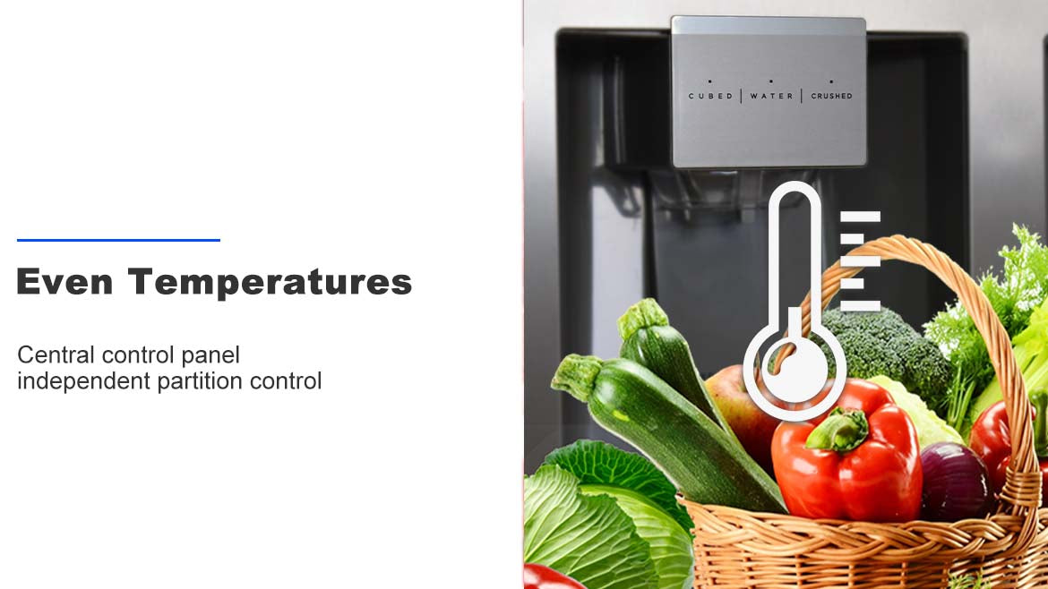 Smad appliances - Even Temperatures, constant temperature setting keeps food fresh
