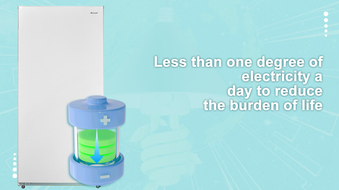 Energy-efficient Smad Appliances freezer - Less than one degree of electricity a day to reduce the burden of life