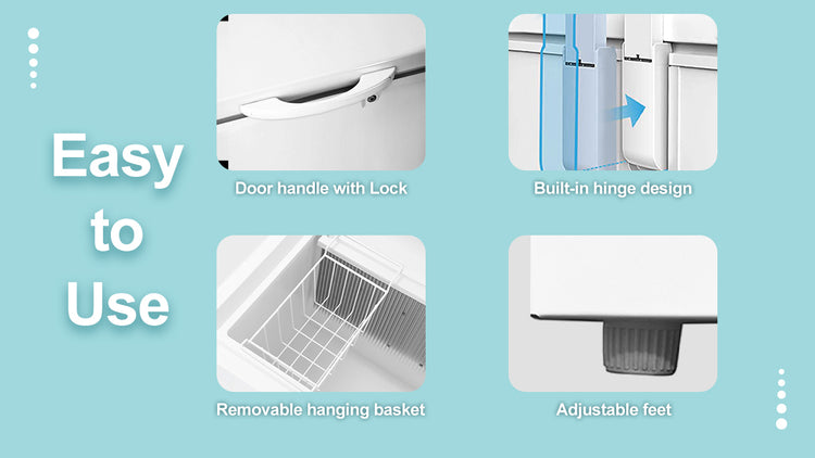 large chest freezer SMAD, easy to Use