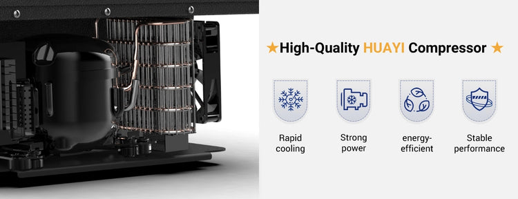 HUAYI Compressor rv refrigerator, energy efficient