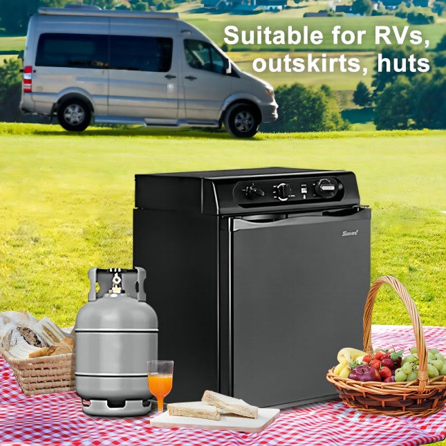 SMAD 1.4CUFT PROPANE REFRIGERATOR FOR SPRING CAMPING