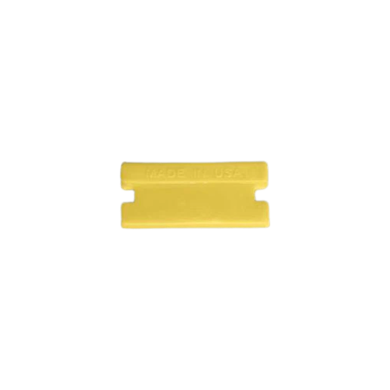 Yellow Single Edge Plastic Razor Blades (100 Pack)