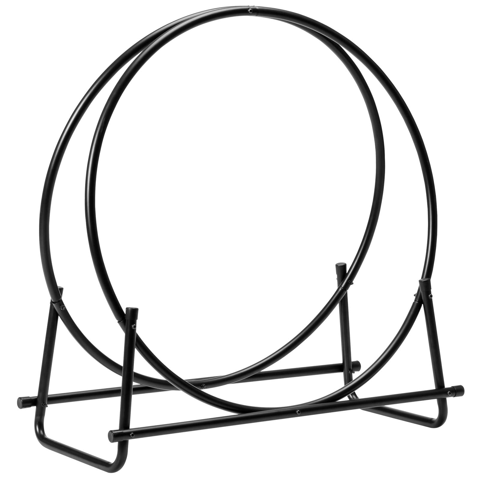 30 Inch Firewood Log Hoop, Tubular Steel Log Holder