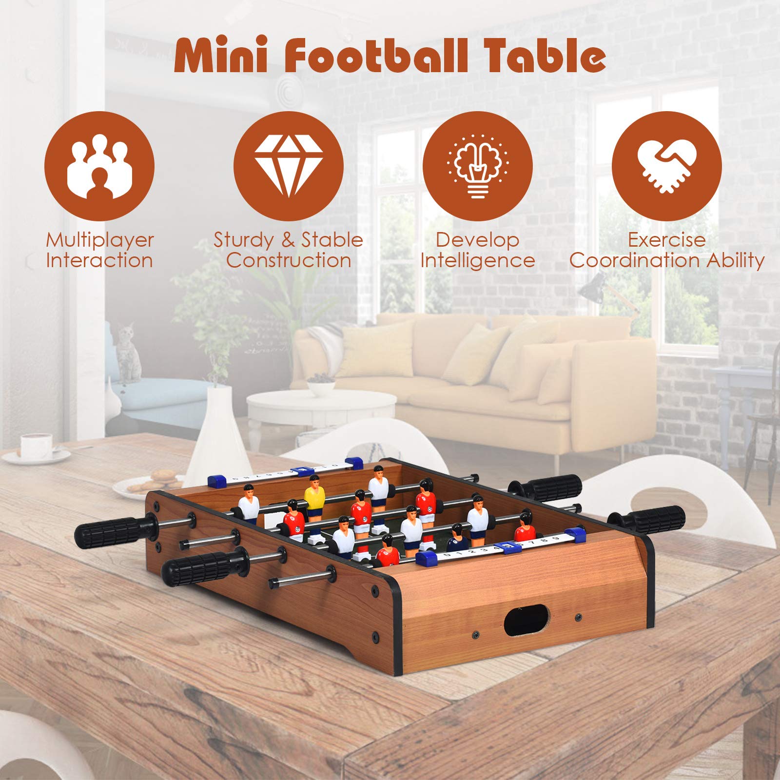 Mini Foosball Table, 20