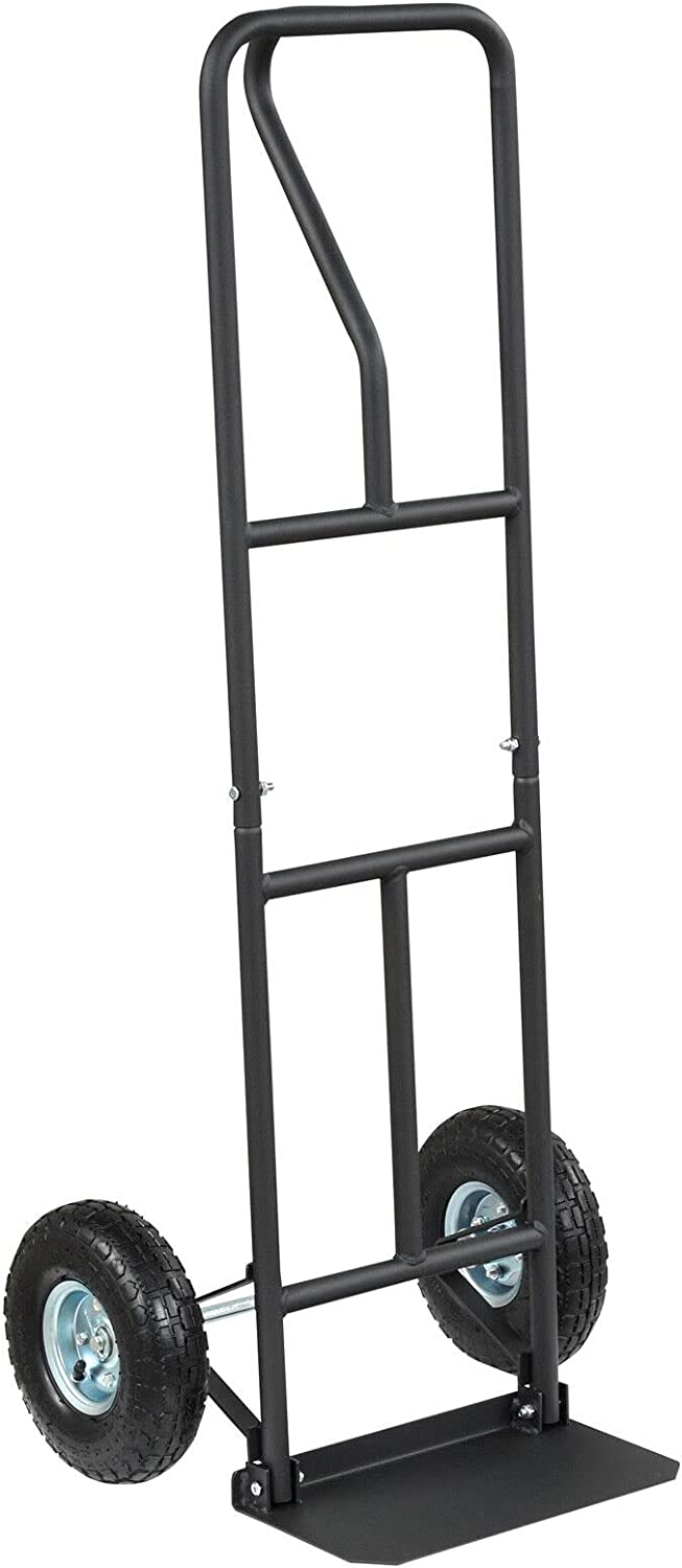 Goplus P-Handle Hand Truck, High Back Sack Barrow with 10