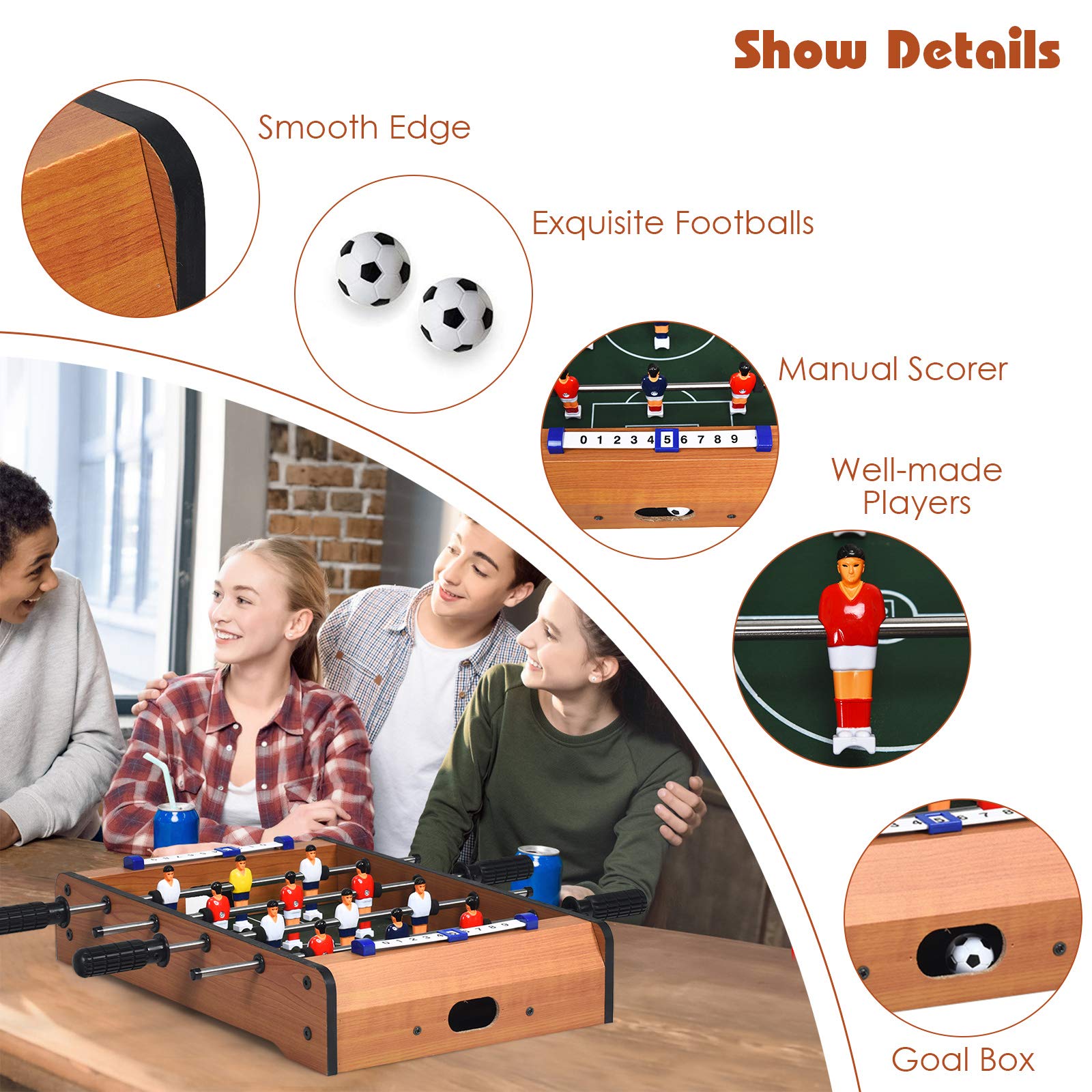 Mini Foosball Table, 20