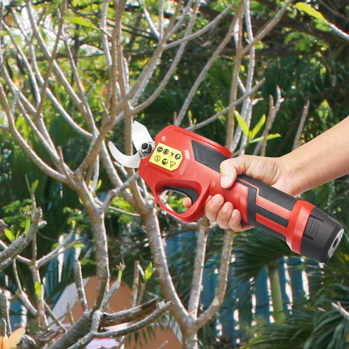 Professional Cordless Electric Pruning Shears, Tree Branch Flower Bushes Trimmer