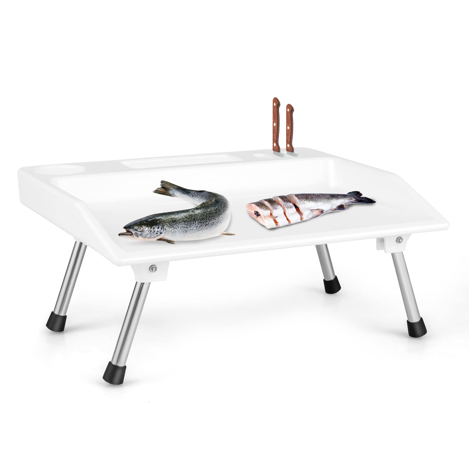 Goplus Folding Fish Cleaning Table