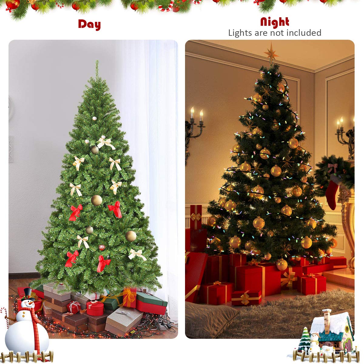 Goplus 7.5 Ft Artificial Christmas Tree