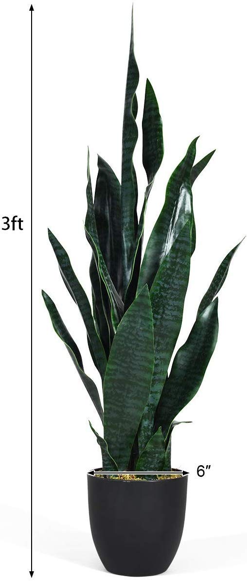 Goplus Fake Snake Plant, 2 Pack 36