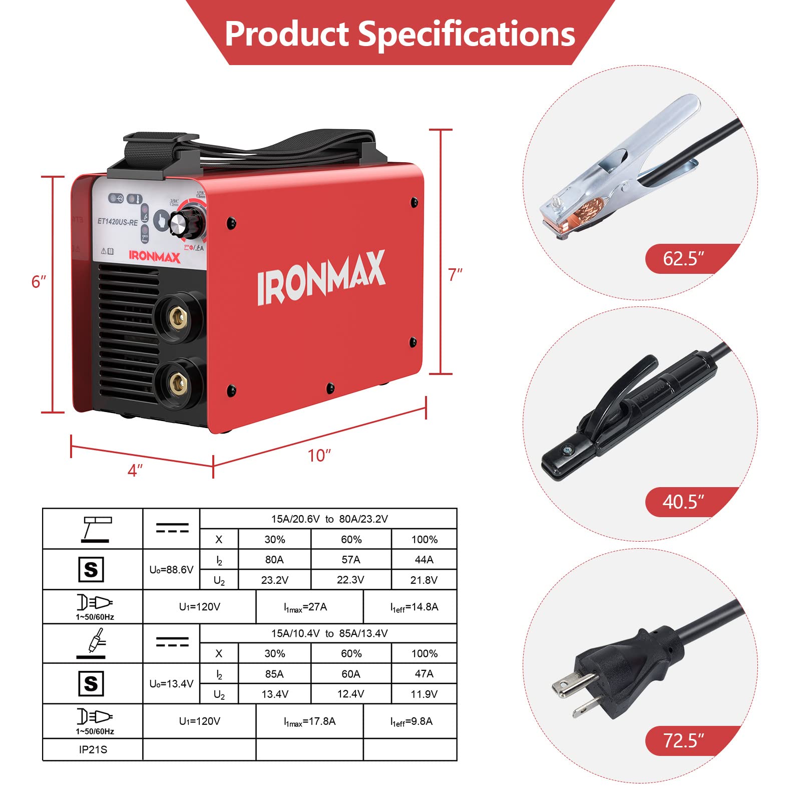 Stick Welder, 120V 90Amp Hot Start ARC Welder, MMA Welding Machine