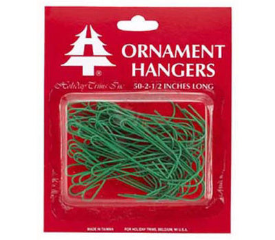 Ornament Hangers (50 plastic coated hangers)