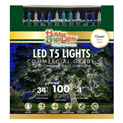 Holiday Bright Lights Commercial Grade LED Lights Ocean Breeze 34ft