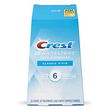 Crest 3D Whitestrips - Classic Vivid 20 Strips (10 Treatments)